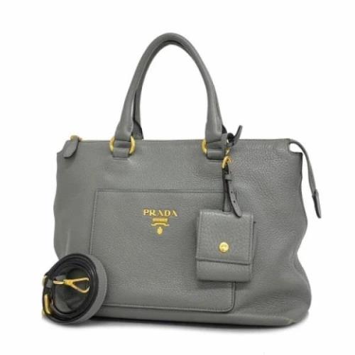 Prada Vintage Pre-owned Laeder prada-vskor Gray, Dam