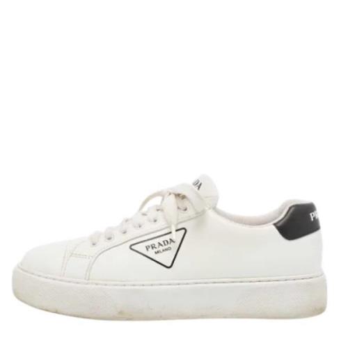 Prada Vintage Pre-owned Laeder sneakers White, Herr