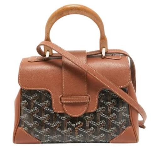 Goyard Vintage Pre-owned Laeder handvskor Brown, Dam