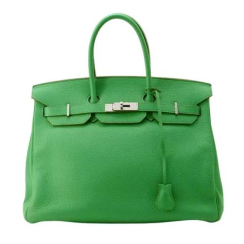 Hermès Vintage Pre-owned Laeder handvskor Green, Dam