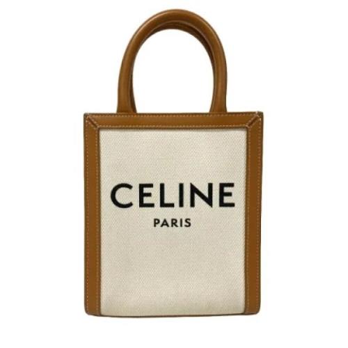 Celine Vintage Pre-owned Canvas celine-vskor Beige, Dam