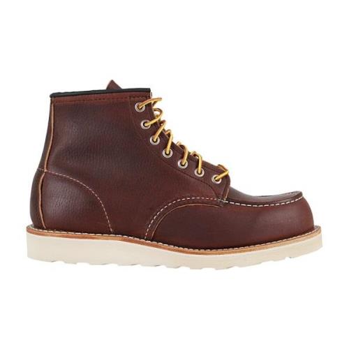 Red Wing Shoes Klassiska Moc Toe Arbetsstövlar Brown, Herr