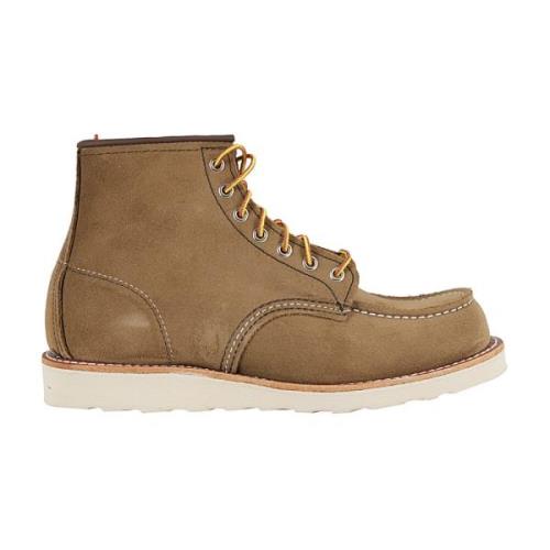 Red Wing Shoes Klassiska Moc Toe Arbetsstövlar Brown, Herr