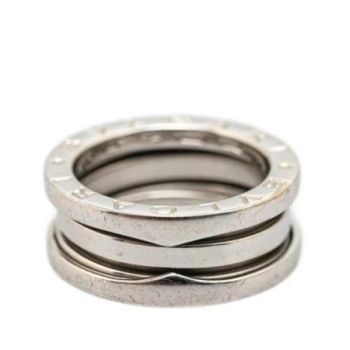 Bvlgari Vintage Pre-owned Vitt guld ringar Gray, Dam