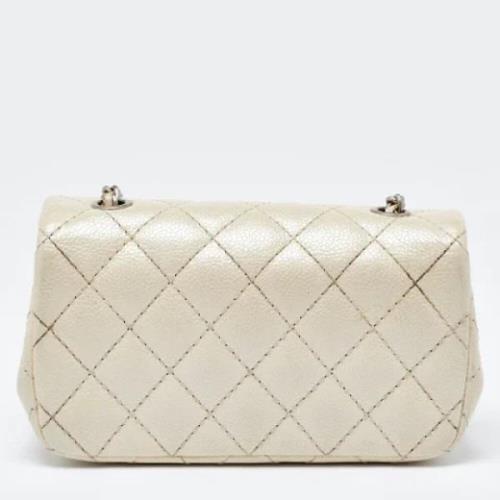 Chanel Vintage Pre-owned Laeder chanel-vskor Beige, Dam