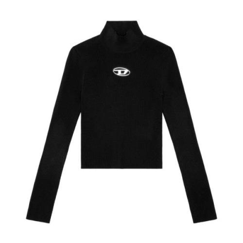 Diesel Svart Sweatshirt för Kvinnor Aw24 Black, Dam