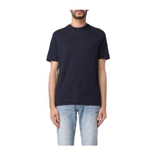 Emporio Armani Kortärmad T-shirt Blue, Herr