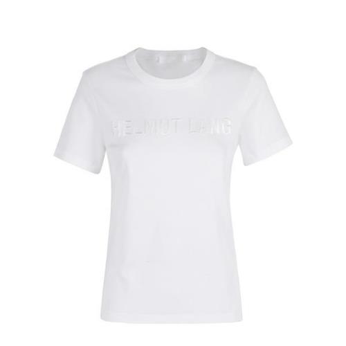 Helmut Lang Slim Logo T-tröja White, Dam