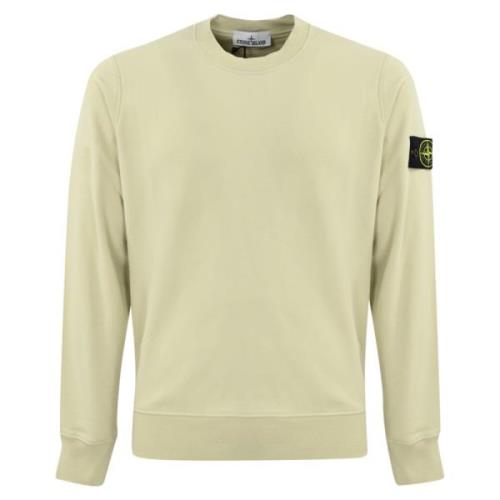 Stone Island Bomull Crewneck Sweater Logo Patch Green, Herr