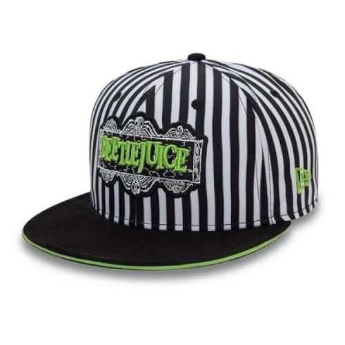 New Era Svart Beetlejuice Randig Keps Black, Herr