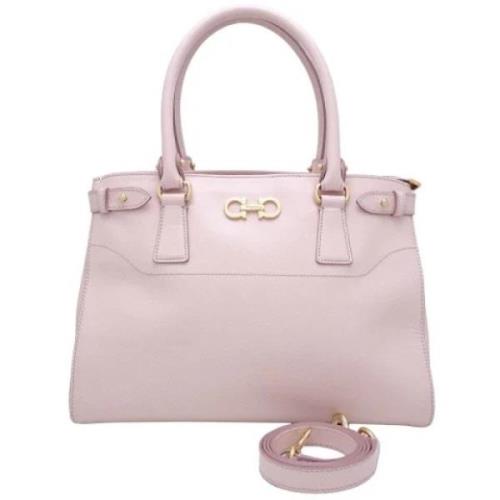 Salvatore Ferragamo Pre-owned Pre-owned Laeder handvskor Pink, Dam