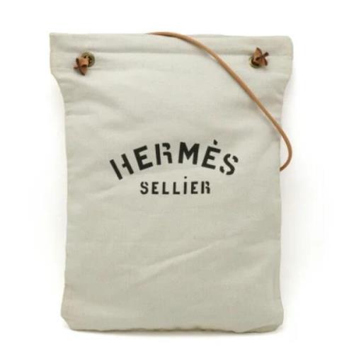 Hermès Vintage Pre-owned Canvas crossbodyvskor Brown, Dam