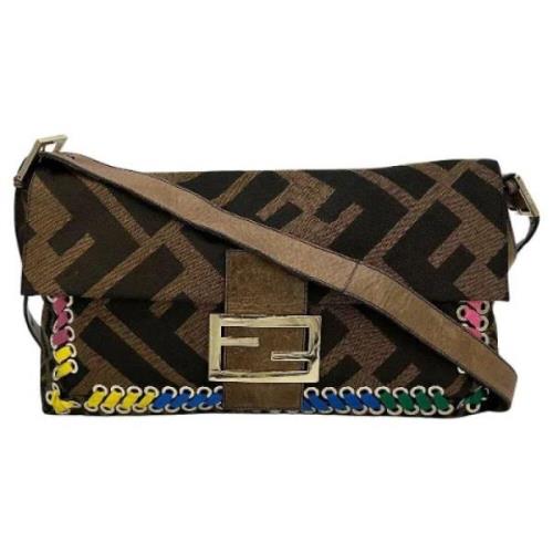 Fendi Vintage Pre-owned Canvas fendi-vskor Brown, Dam