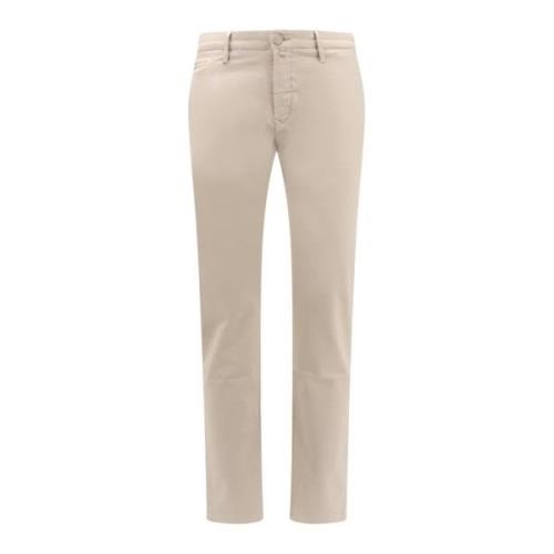 Jacob Cohën Slim Fit Bomullsblandad Byxa Beige, Herr