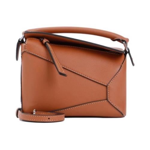 Loewe Mini Puzzle Edge Väska Brown, Dam