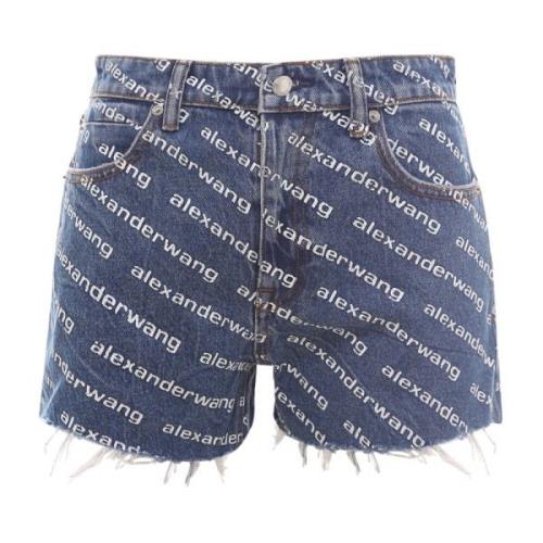 Alexander Wang Denim Shorts Blue, Dam