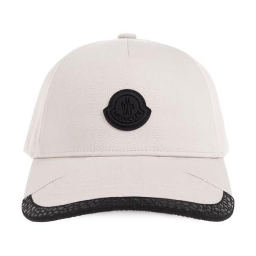 Moncler Basebollkeps med logotyp Beige, Dam