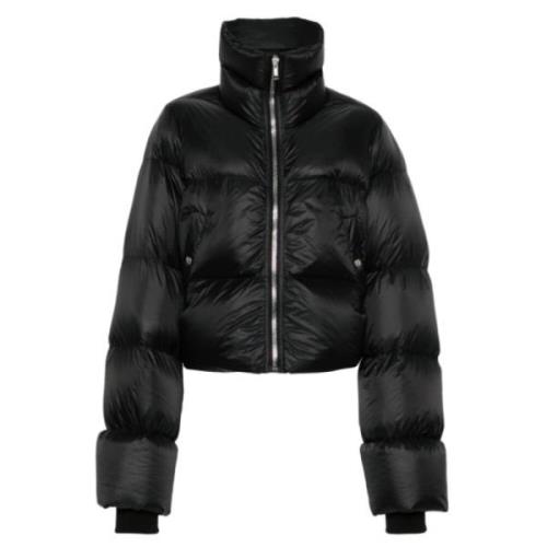 Rick Owens Svart Puffer Turtle Jacka Black, Dam