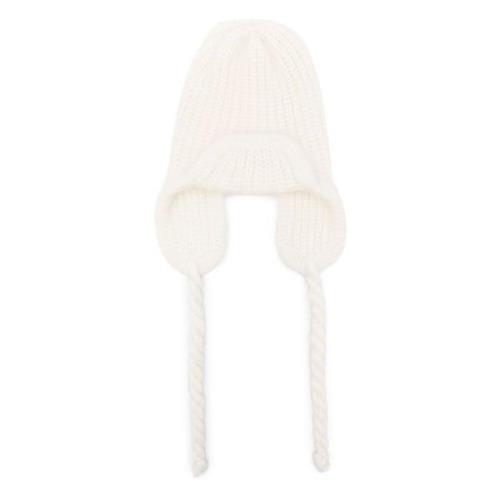 Forte Forte Mohair Trapper Hat White, Dam