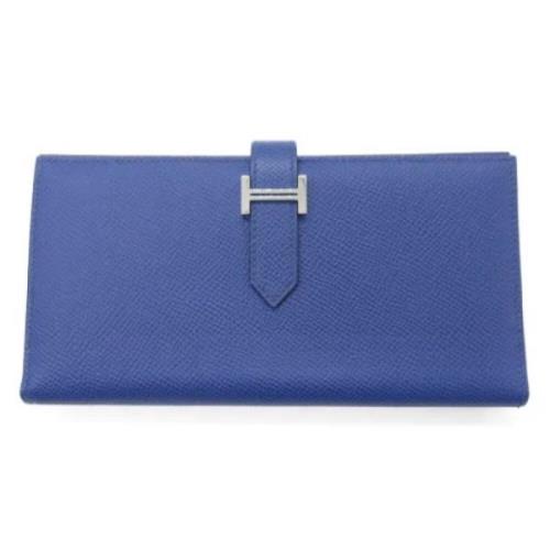 Hermès Vintage Pre-owned Laeder plnbcker Blue, Dam