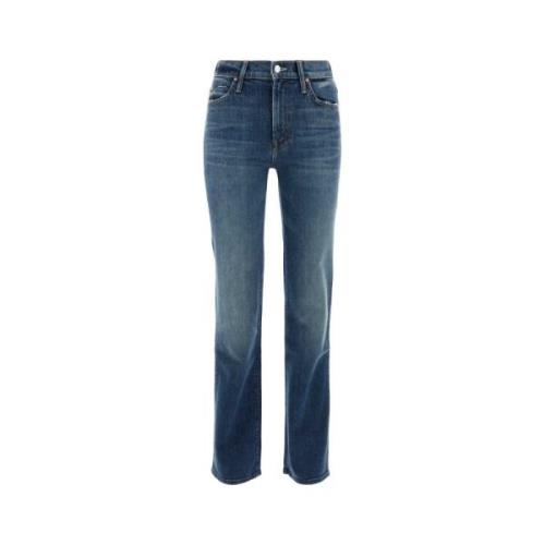 Mother Stretch Denim Kick It Jeans Blue, Dam