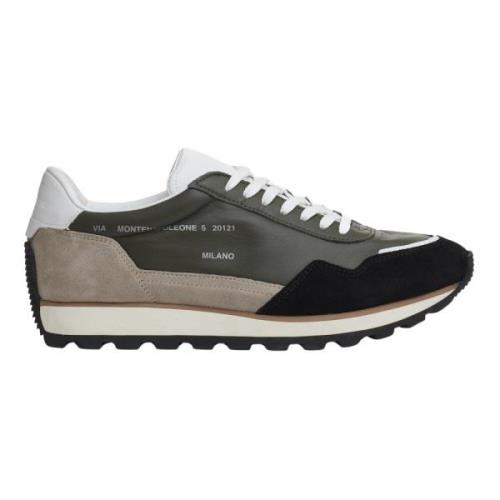 Hogan Grön Mocka Läder Sneakers Green, Herr