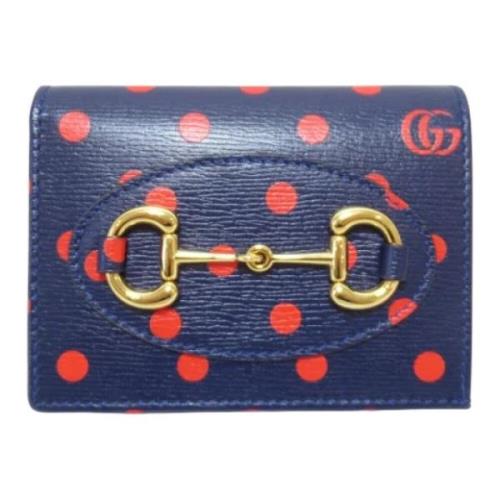 Gucci Vintage Pre-owned Laeder plnbcker Blue, Unisex