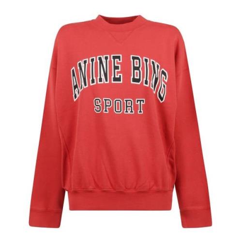 Anine Bing Röd Sweatshirt - Jaci Red, Dam