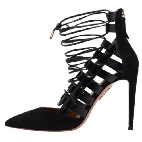 Aquazzura Pre-owned Pre-owned Laeder klackskor Black, Dam