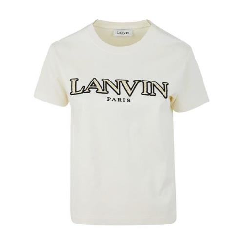 Lanvin Klassisk Tee-Shirt i Milk White, Dam