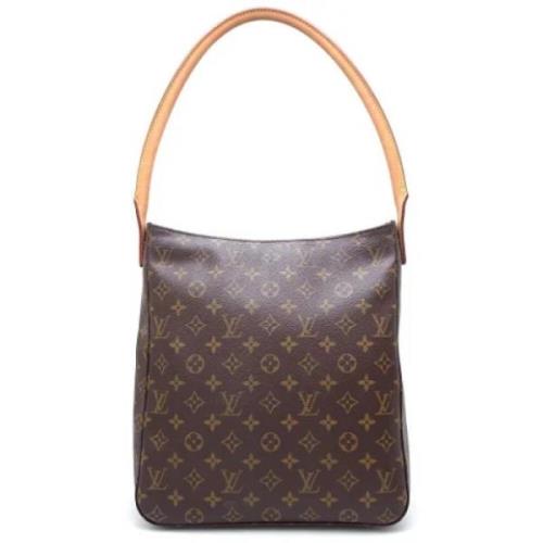 Louis Vuitton Vintage Pre-owned Tyg louis-vuitton-vskor Brown, Dam