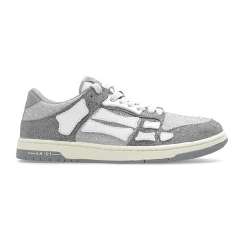 Amiri Sportskor Crystal Skel Top Low Gray, Herr