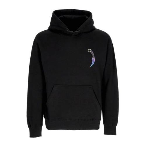 Propaganda Regnbåge Hoodie med Justerbar Huva Black, Herr