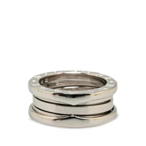 Bvlgari Vintage Pre-owned Metall ringar Gray, Dam