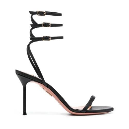 Aquazzura Svart Sandal Essence 85 Black, Dam