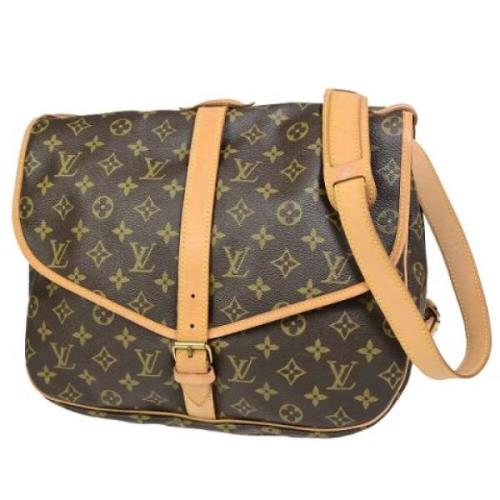 Louis Vuitton Vintage Pre-owned Canvas louis-vuitton-vskor Brown, Dam