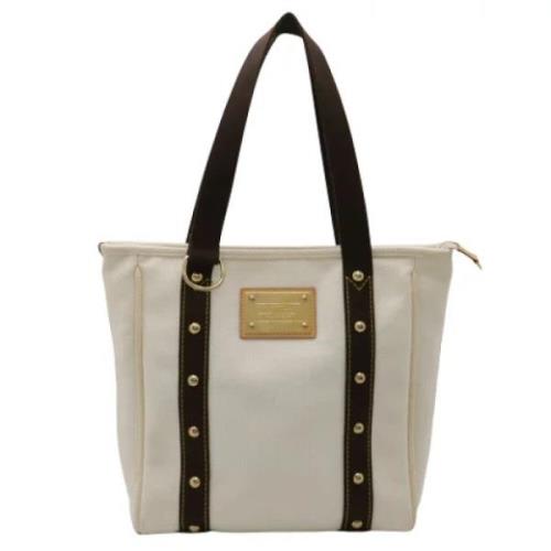 Louis Vuitton Vintage Pre-owned Canvas totevskor Beige, Dam