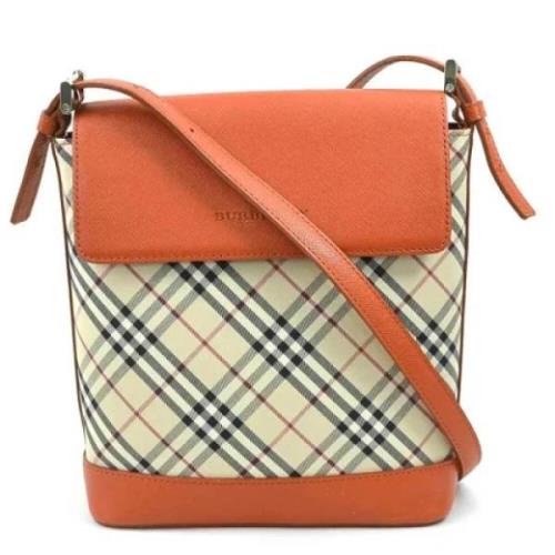 Burberry Vintage Pre-owned Canvas burberry-vskor Orange, Dam