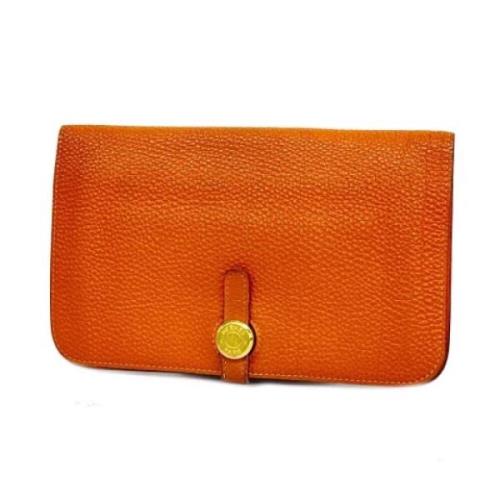 Hermès Vintage Pre-owned Laeder plnbcker Orange, Dam