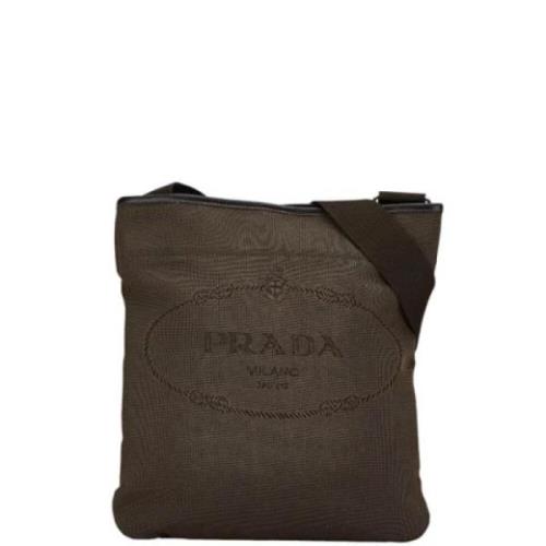 Prada Vintage Pre-owned Canvas prada-vskor Brown, Dam