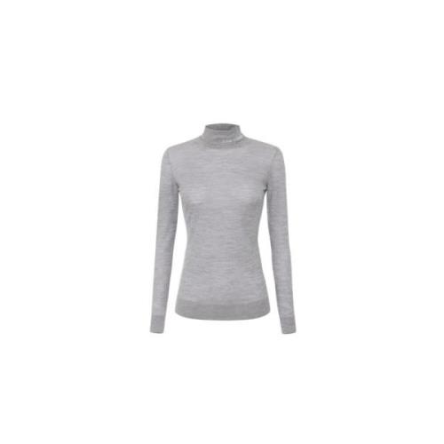 Elisabetta Franchi Stilren Stickad Topp Gray, Dam