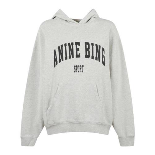 Anine Bing Heather Grey Sweatshirt - Harvey Style Gray, Dam