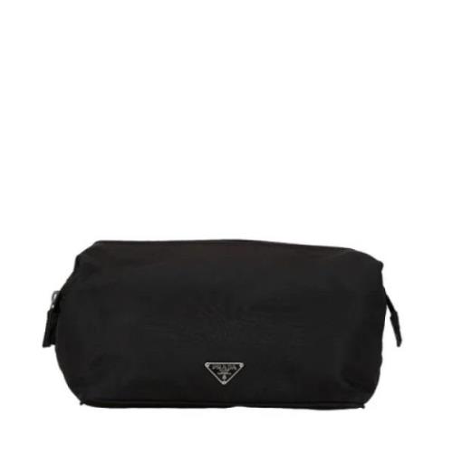 Prada Vintage Pre-owned Tyg kuvertvskor Black, Dam