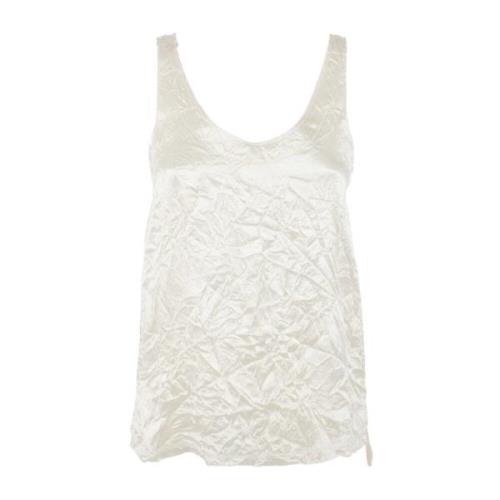 Lanvin Krita Tank Top Beige, Dam