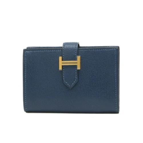 Hermès Vintage Pre-owned Laeder plnbcker Blue, Dam