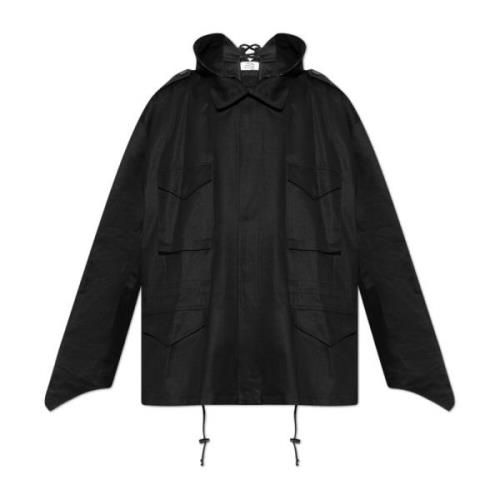 Vetements Jacka med huva Black, Herr