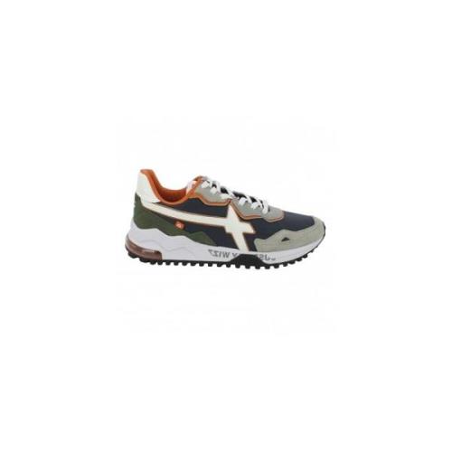 W6Yz Casual löparsneakers i Taupe-navy Multicolor, Herr