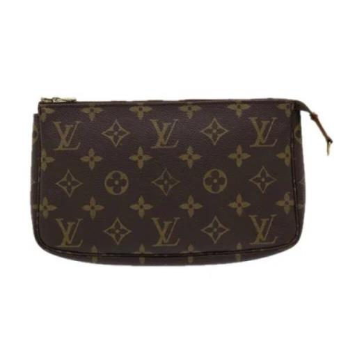 Louis Vuitton Vintage Pre-owned Canvas kuvertvskor Brown, Dam