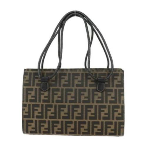 Fendi Vintage Pre-owned Canvas fendi-vskor Brown, Dam