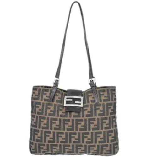 Fendi Vintage Pre-owned Canvas totevskor Brown, Dam